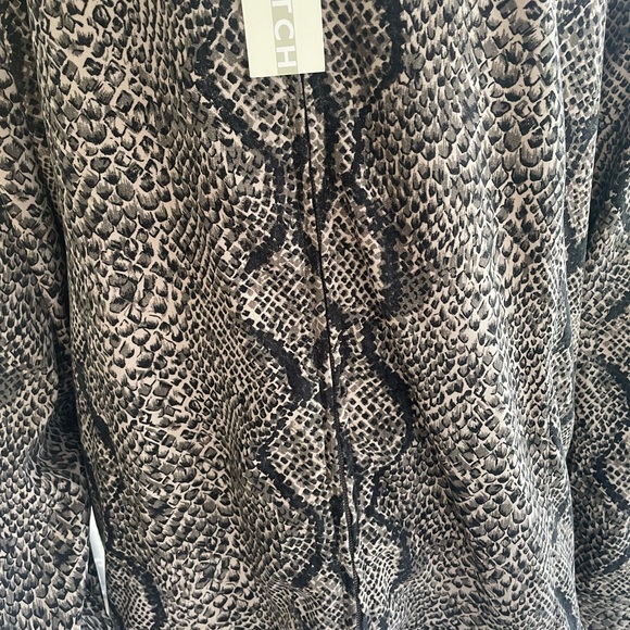 Avenue Faux Suede Cloth Snakeskin Zip Jacket Plus Size26-28 NWT - Picture 3 of 10